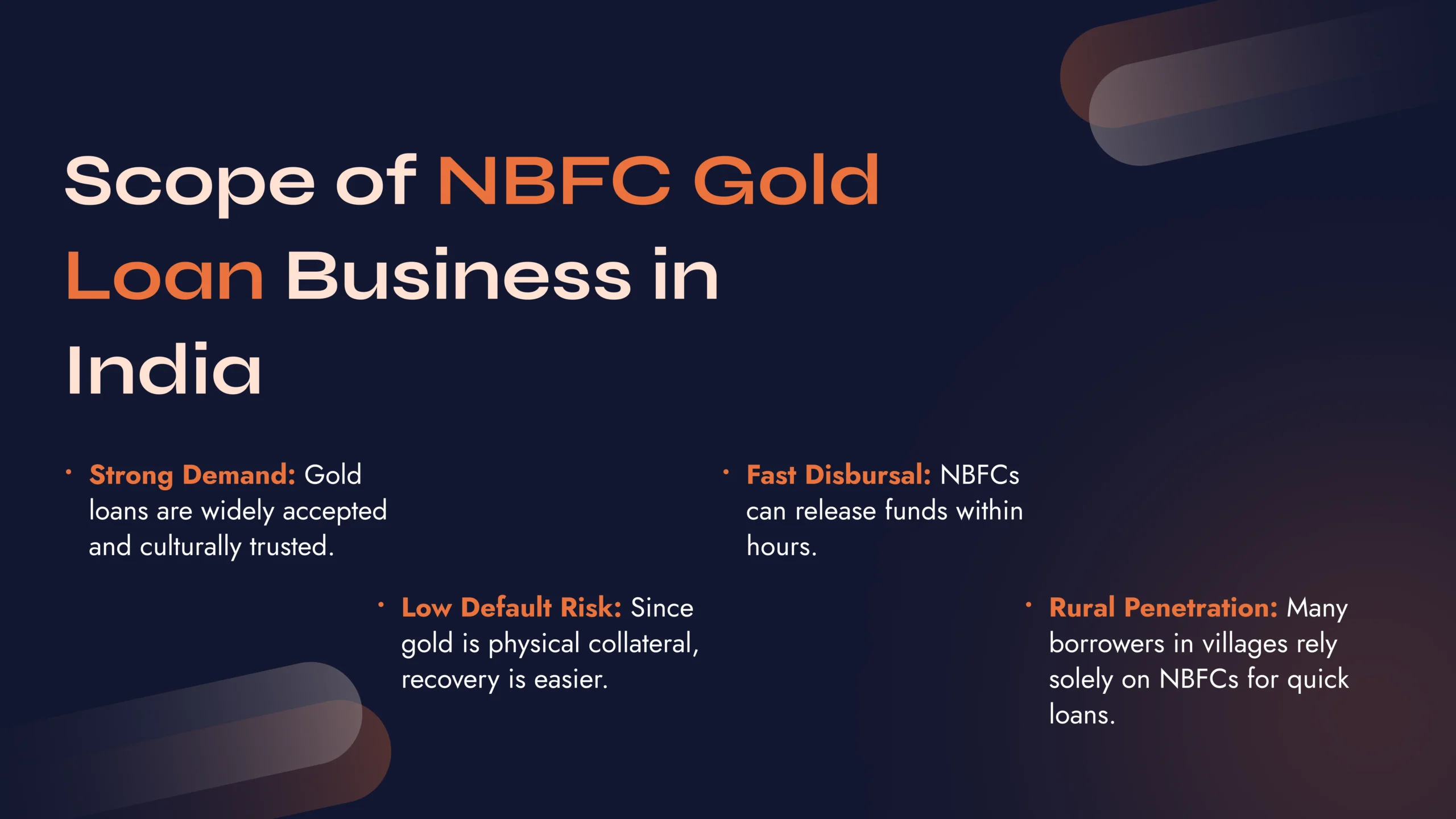 NBFC Offer gold Loan - NBFC Advisory