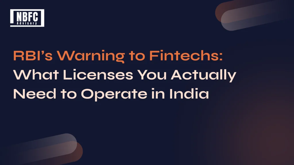 RBIs Warning Fintechs - NBFC Advisory