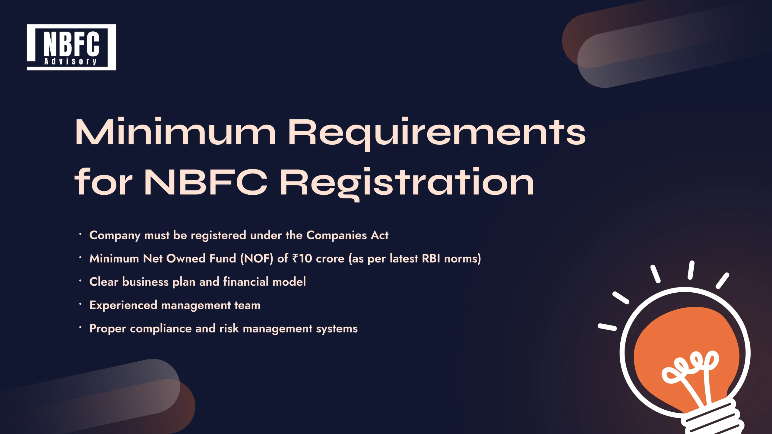 NBFC Registration - NBFC Advisory NBFC Registration - NBFC Advisory